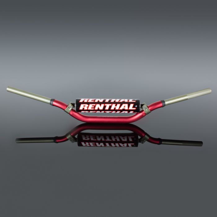 Renthal Series 918 Padded Handlebar — Aluminum 7/8" (28mm), Red