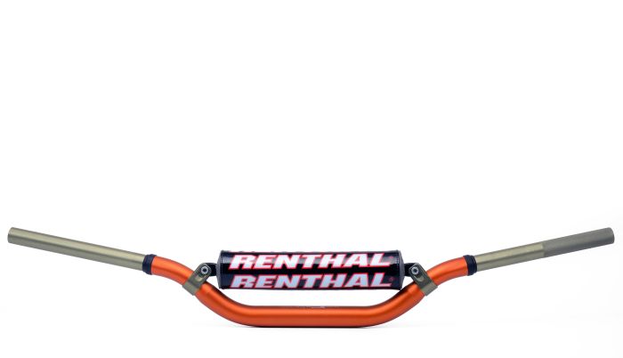 Renthal Twinwall Stewart (997) Padded Handlebar — 1-1/8" Oversize Aluminum, Orange