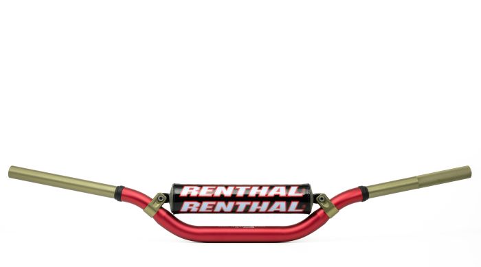 Renthal Twinwall Stewart (997) Padded Handlebar — 1-1/8" Oversize Aluminum, Red