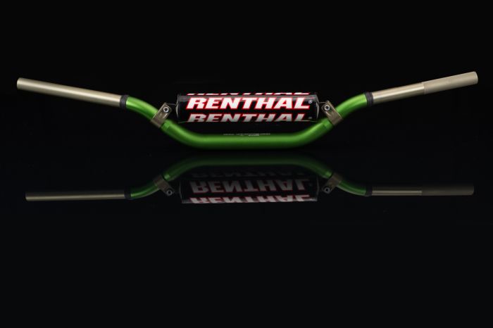 Renthal Series 998 Padded Handlebar — Aluminum 7/8" (28mm), Green