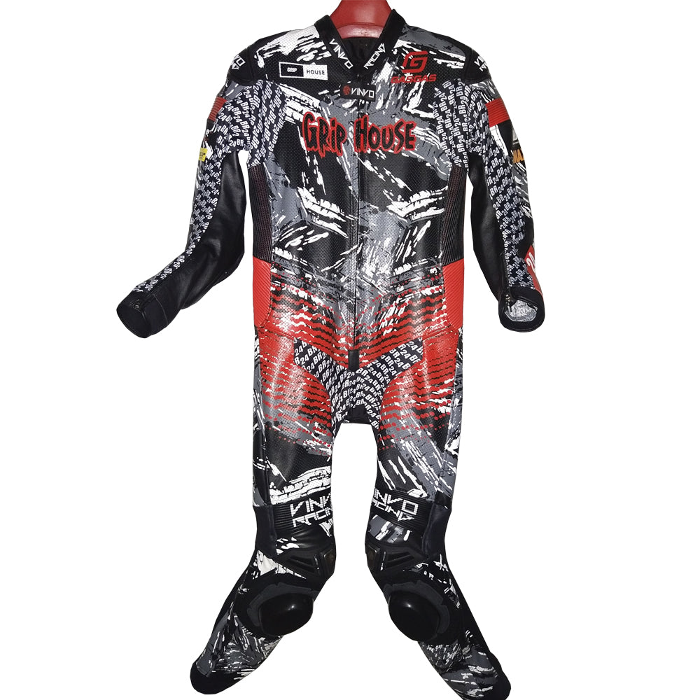 Custom Cowhide Leather Race Suit