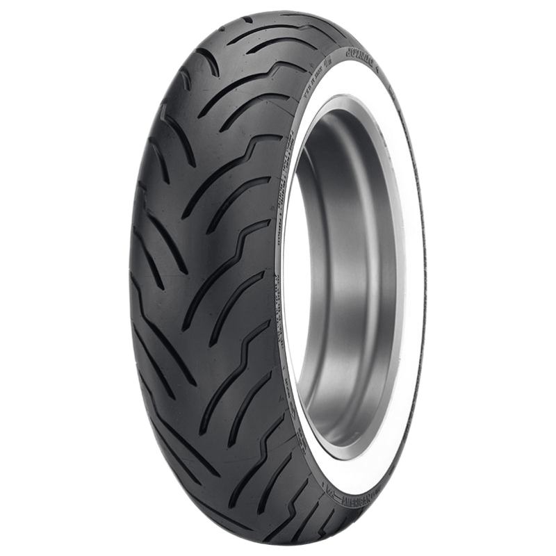 Dunlop American Elite Bias Wide Whitewall — MU85B16 Rear