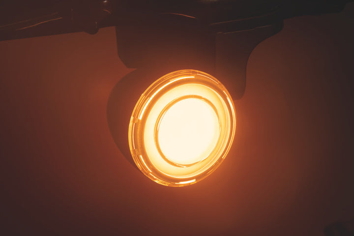 Kuryakyn Tracer LED Front Turn Signal Inserts, White/Amber Light