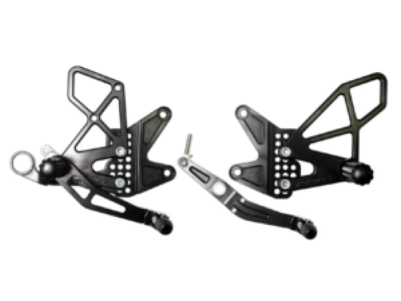 Vortex 06-16 Yamaha YZF-R6 Rear Set — Black (RS616K)