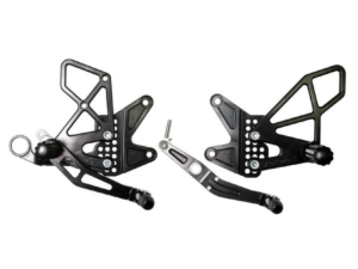 Vortex 06-16 Yamaha YZF-R6 Rear Set — Black (RS616K)