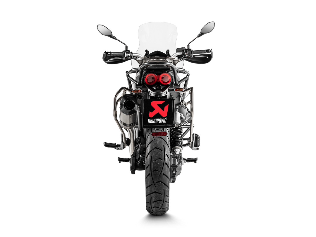 Akrapovic Offroad Slip-On Exhaust Moto Guzzi V85 TT 2019-2024