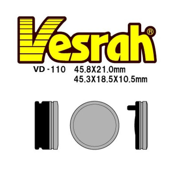 Vesrah Semi-Metallic Brake Pads — VD-110