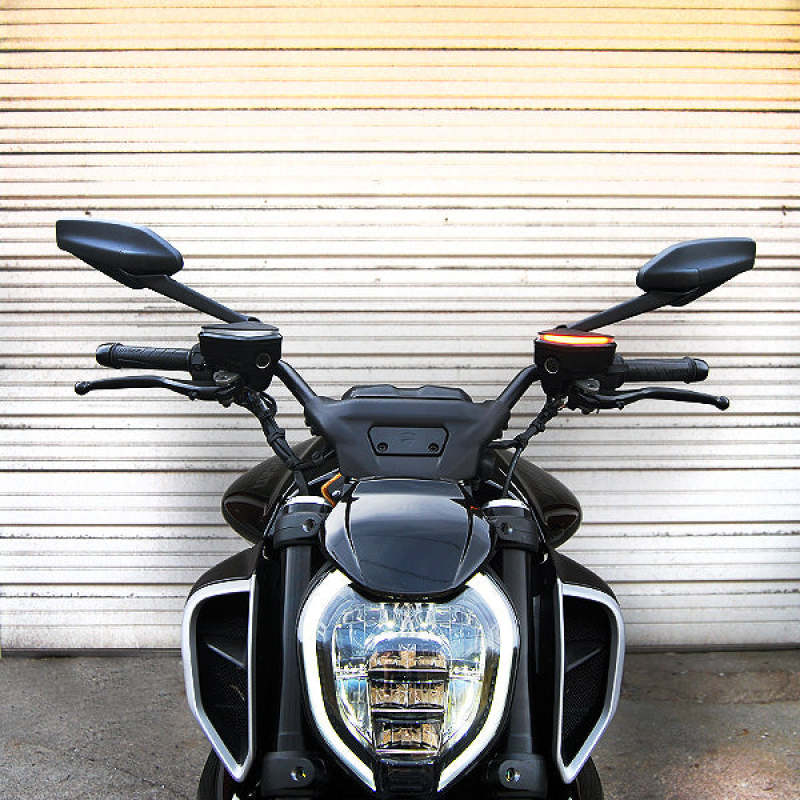 New Rage Cycles 23+ Ducati Diavel V4 Front Turn Signals — DV4-FS