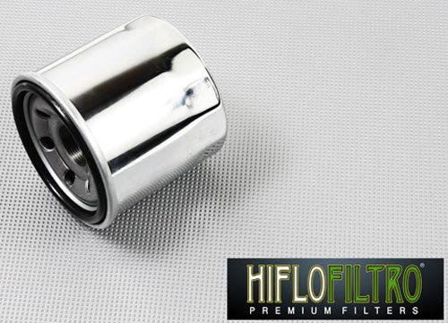 Hiflofiltro Oil Filter — HF138C Chrome