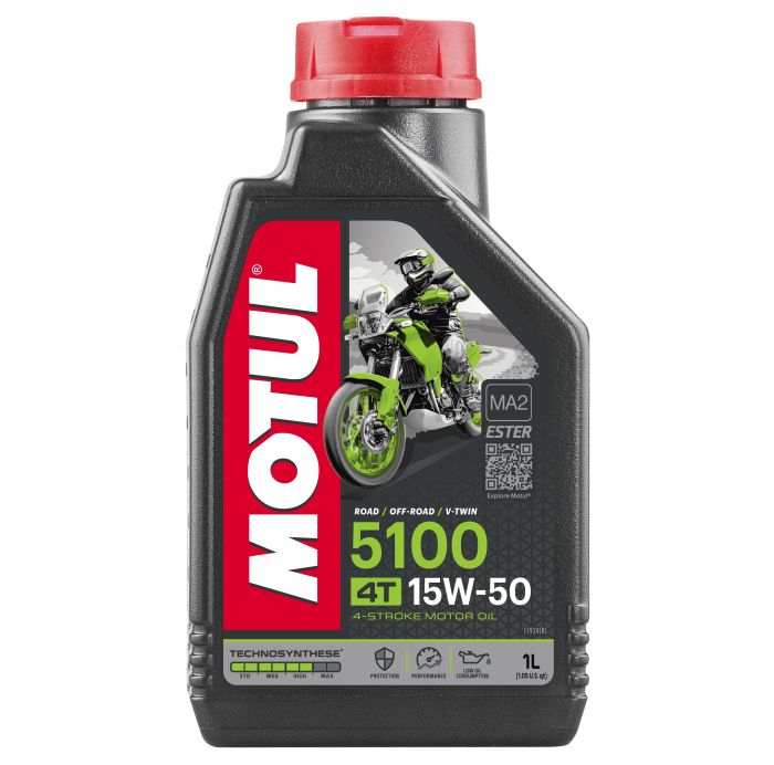 Motul 5100 4T Semi-Synthetic — 15W-50 (1L)