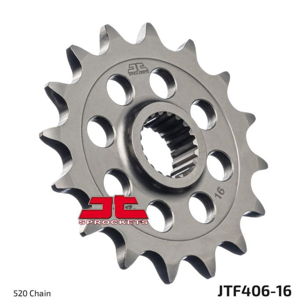 JT Sprockets 520 Steel Front Sprocket, 16T (JTF406.16)