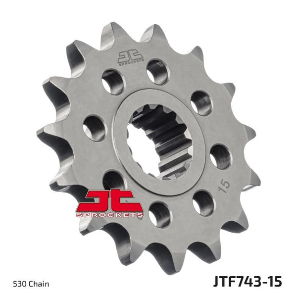 JT Sprockets 530 Steel Front Sprocket, 15T (JTF743.15)