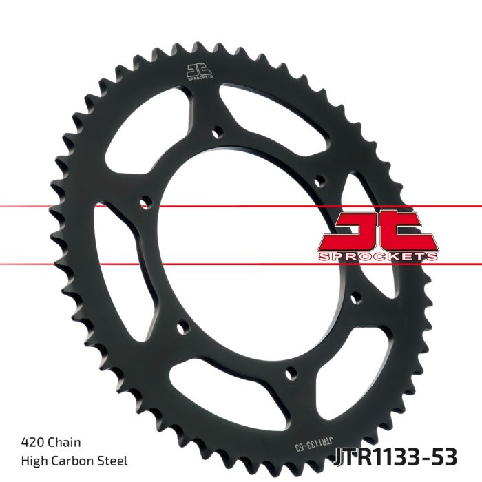 JT Sprockets Steel Rear Sprocket — JTR1133.53 (53T)