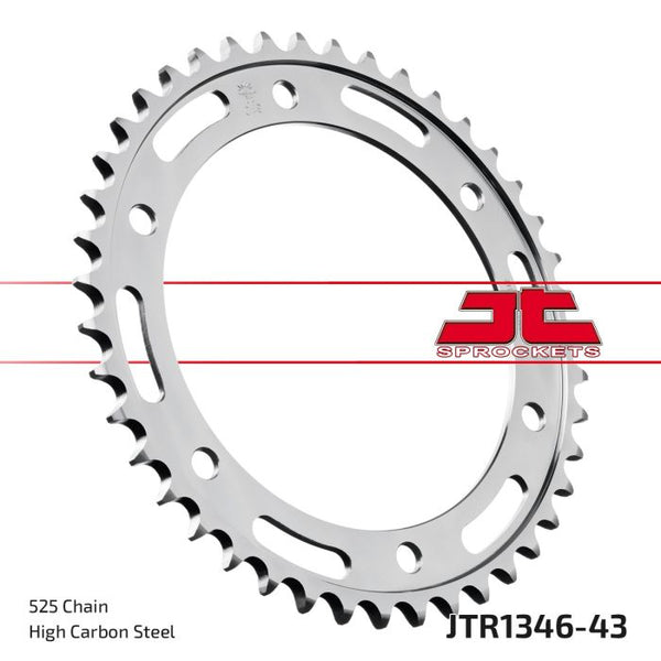JT Sprockets 525 Steel Rear Sprocket, 43T (JTR1346.43)