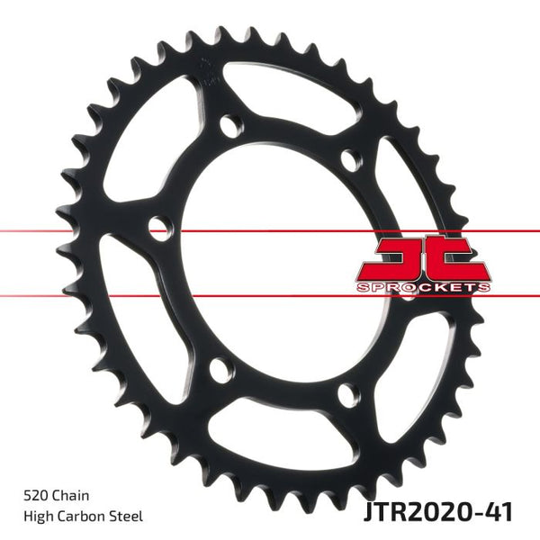 JT Sprockets 520 Steel Rear Sprocket, 41T (JTR2020.41)