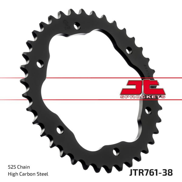 JT Sprockets 525 Steel Rear Sprocket, 38T (JTR761.38)