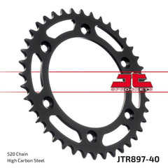 JT Sprockets 520 Steel Rear Sprocket, 40T (JTR897.40)