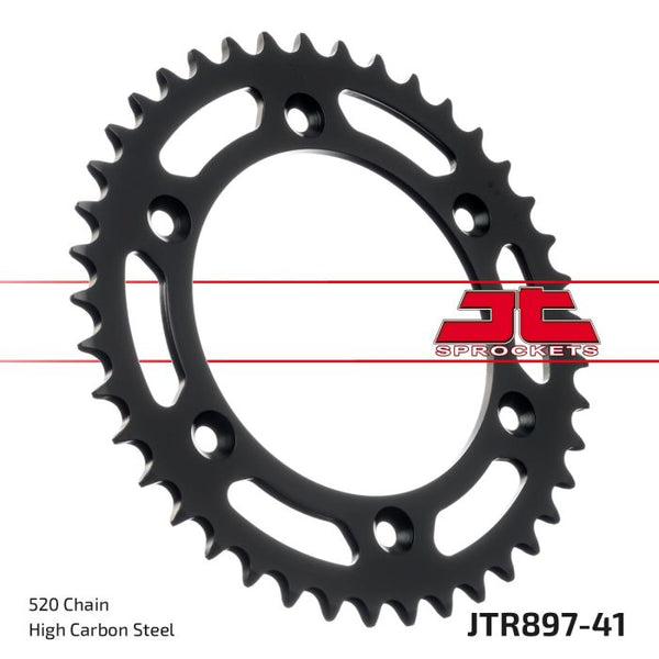 JT Sprockets 520 Steel Rear Sprocket, 41T (JTR897.41)