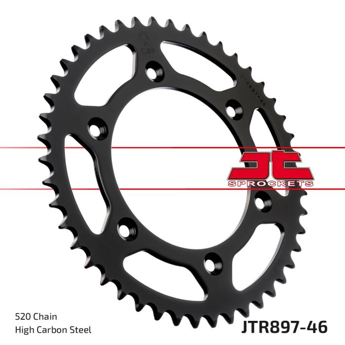 JT Sprockets Steel Rear Sprocket — JTR897.46 (46T)