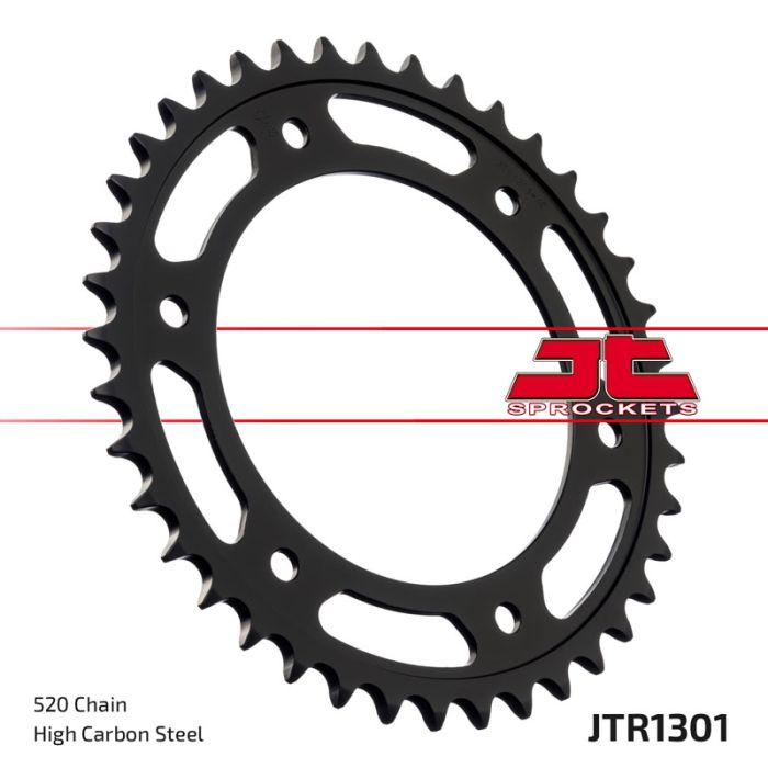 JT Sprockets 520 Steel Rear Sprocket, 40T (JTR1301.40)