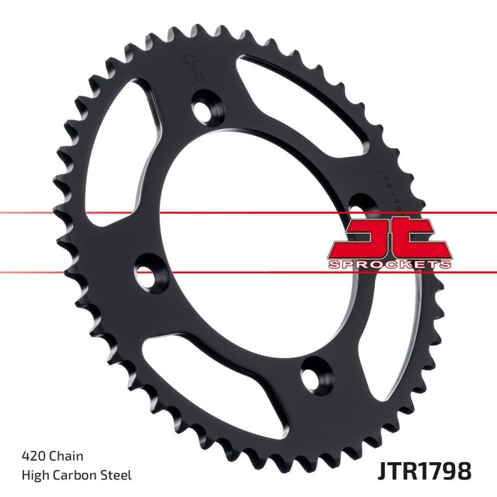 JT Sprockets 420 Steel Rear Sprocket, 47T (JTR1798.47)
