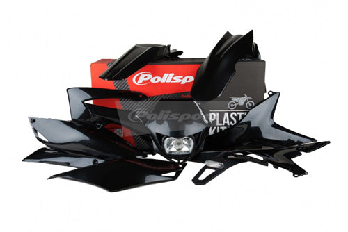 Polisport Complete Graphic Kit — Honda CRF450R, Black