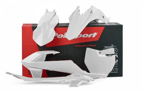 Polisport MX Plastic Kit - White (90685)