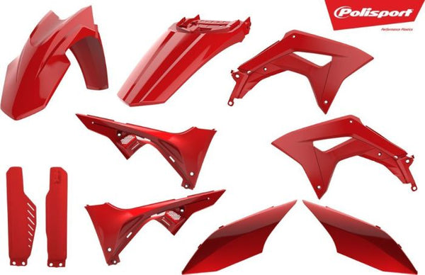 Polisport MX Plastic Kit - Red (90846)