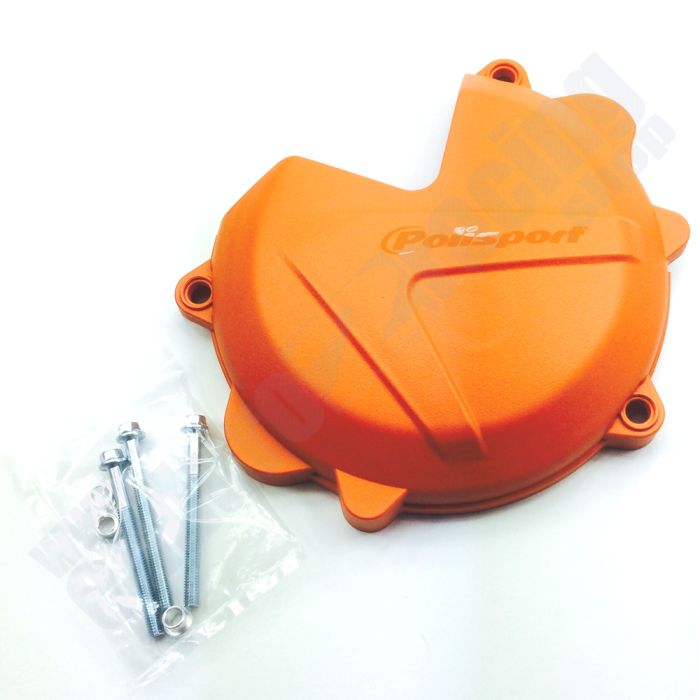 Polisport Frame Guards — KTM SX-FXC-FEXC-FXCF-W-250/350 (2009-2012), Orange