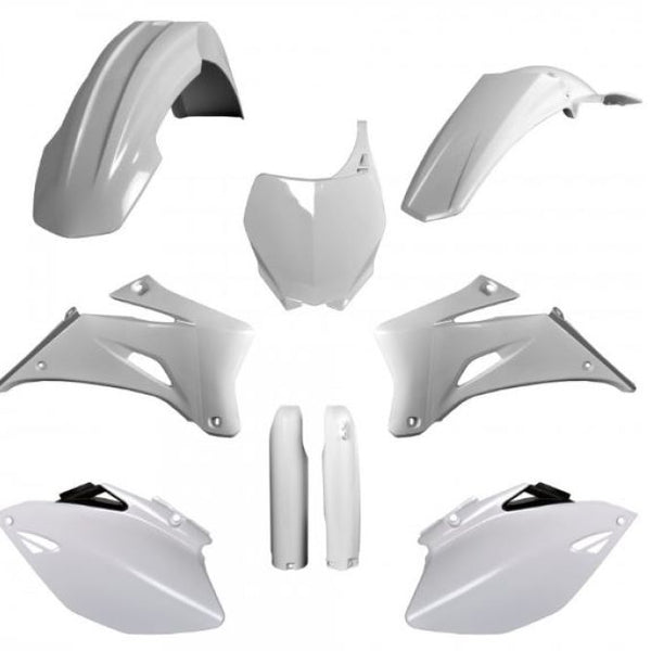 Polisport Replica Plastic Kit,full Kit Yamaha — White — Yamaha YZ250F/YZ450F