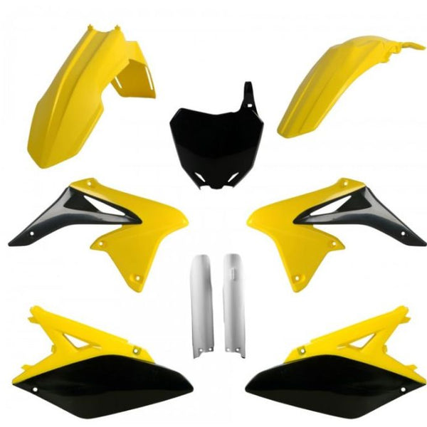 Polisport Replica Plastic Kit — FULL Kit Suzuki OEM Color 10-12