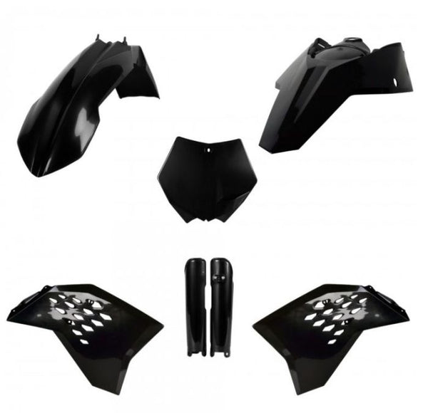 Polisport Replica Plastic Kit - Black (91440)