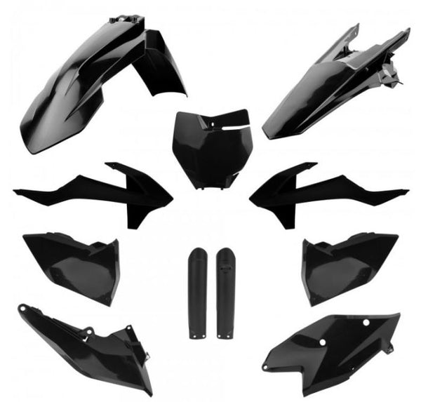 Polisport Replica Plastic Kit - Black (91454)