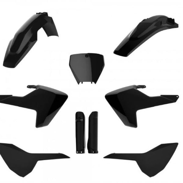 Polisport Replica Plastic Kit,full Kit Husqvarna — Black