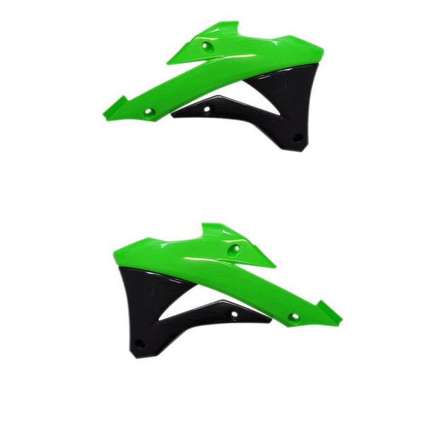 Polisport Replica Radiator Scoops - Green (8495300001)
