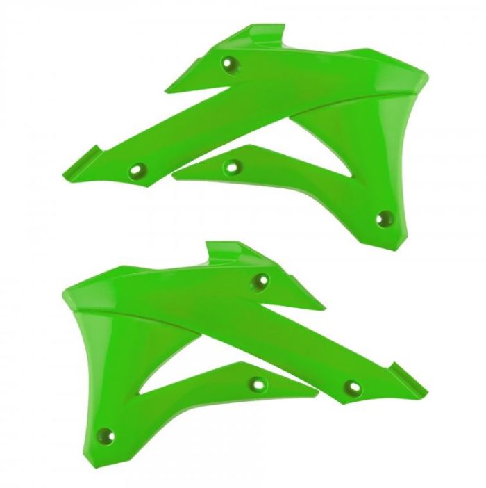 Polisport Replica Radiator Scoops - Green (8495300001)