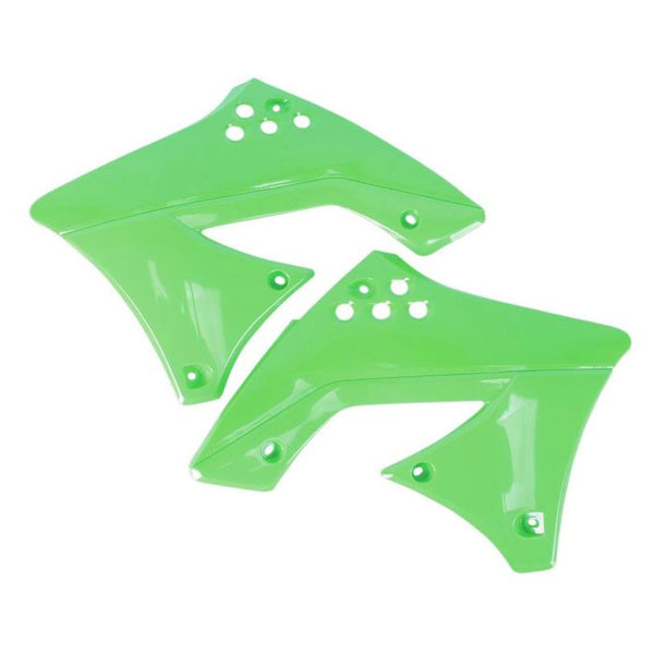 Polisport Replica Radiator Scoops - Green (8495400001)