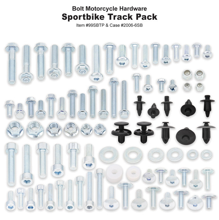 Bolt Sportbike Track Pack Fastener Kit (100+ Pieces)