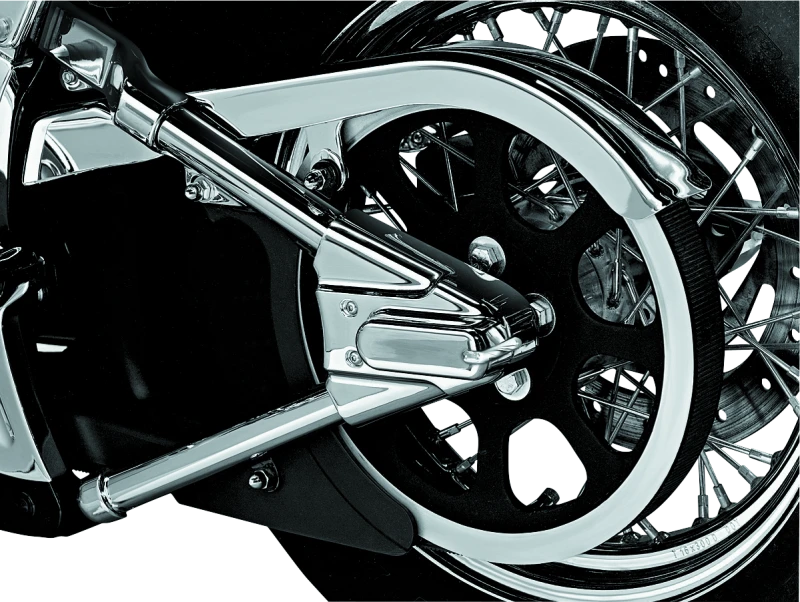 Kuryakyn Swingarm Cover Kit Unlighted 00-07 Softail Models Chrome