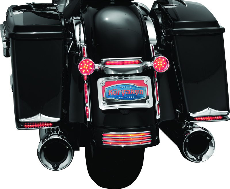 Kuryakyn Curved License Plate Mount Chrome (3157)