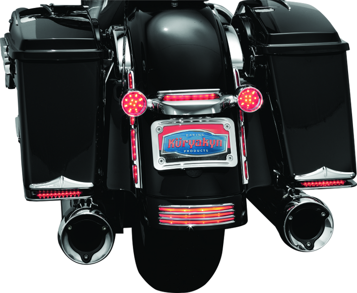 Kuryakyn Curved License Plate Mount Chrome (3157)
