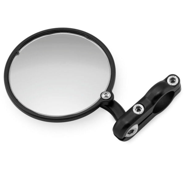 CRG Hindsight EXO Folding 3 in. Round Bar-End Mirror Left - Black (HSLS-EXO-L)