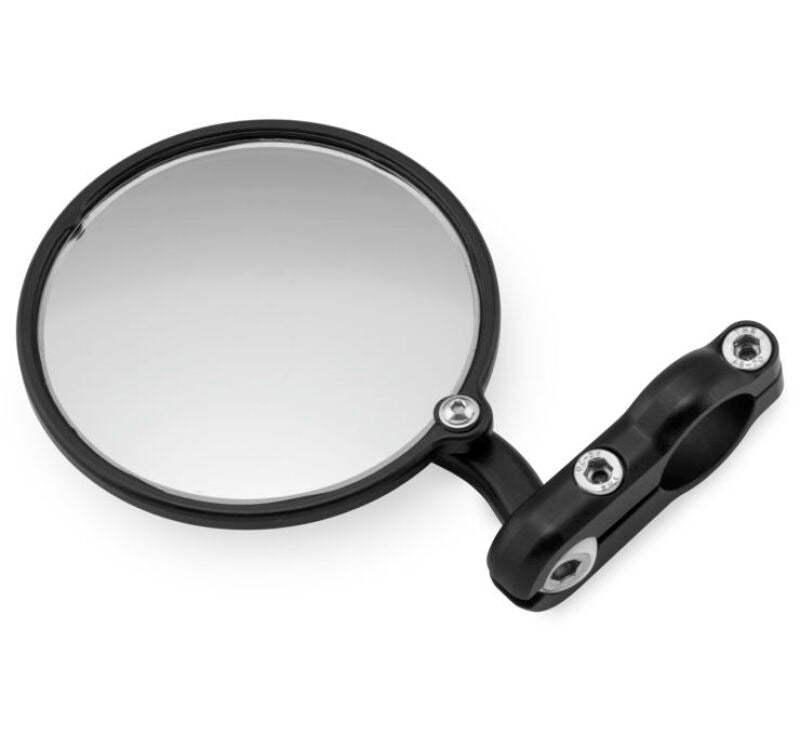 CRG Hindsight Folding 3 in. Round Bar-End Mirror Right - Black (HSLS-200-R)