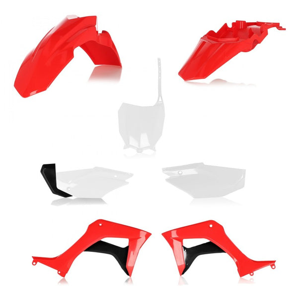 Acerbis 19-24 Honda CRF110F Full Plastic Kit - Red/White Original 21