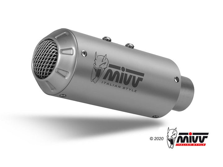 MIVV MK3 Stainless Slip-On Exhaust (A.012.SM3X) for 2018-2020 Aprilia Tuono V4 1100