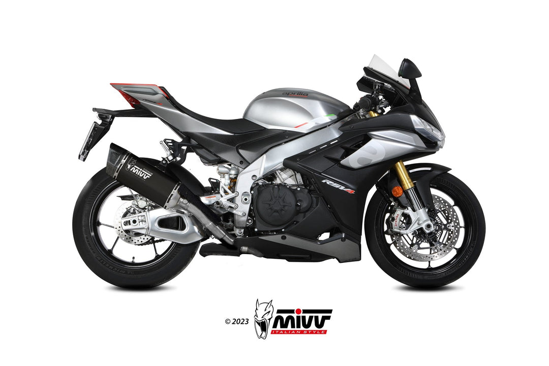 MIVV SR-1 Black Titanium Slip-On Exhaust (A.015.LR1TB)