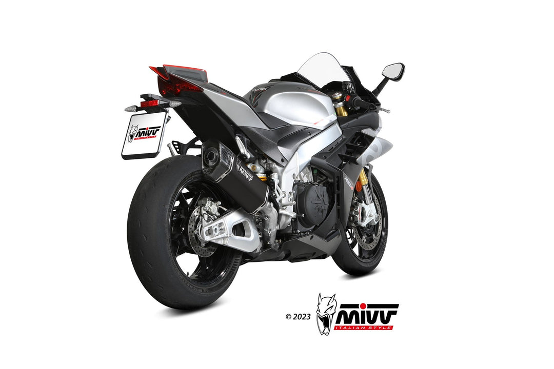 MIVV SR-1 Black Titanium Slip-On Exhaust (A.015.LR1TB)