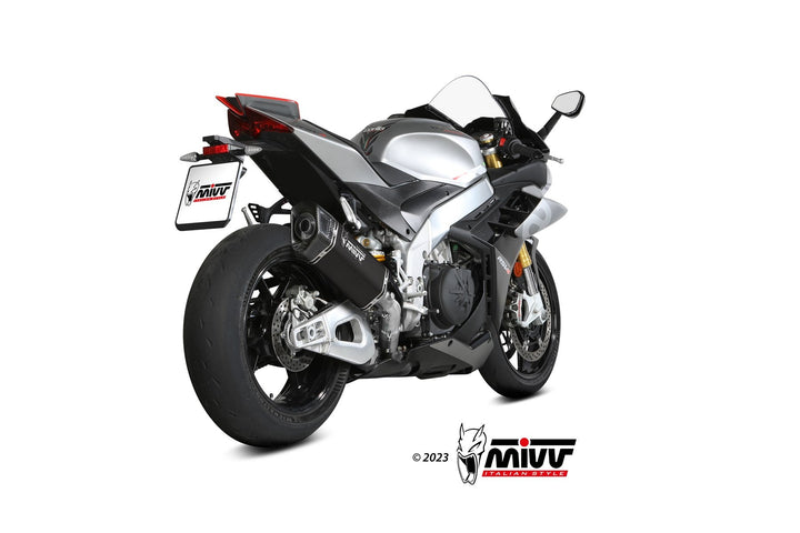 MIVV SR-1 Black Titanium Slip-On Exhaust (A.015.LR1TB)