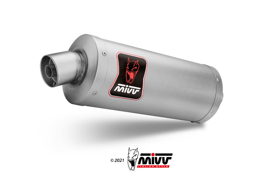 MIVV Dakar Titanium Slip-On Exhaust (D.053.LDKT) for 2022-2024 Ducati DesertX