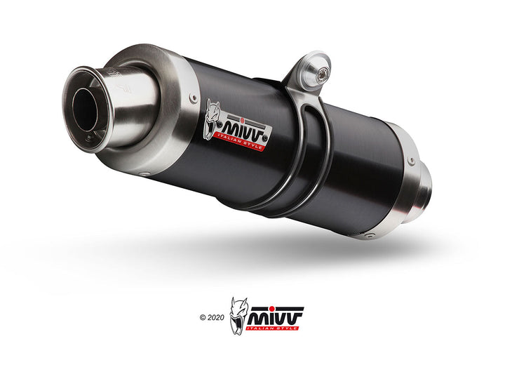 MIVV GP Inox Black Slip-On Exhaust (Y.009.LXB) for 2001-2005 Yamaha FZ1/Fazer 1000
